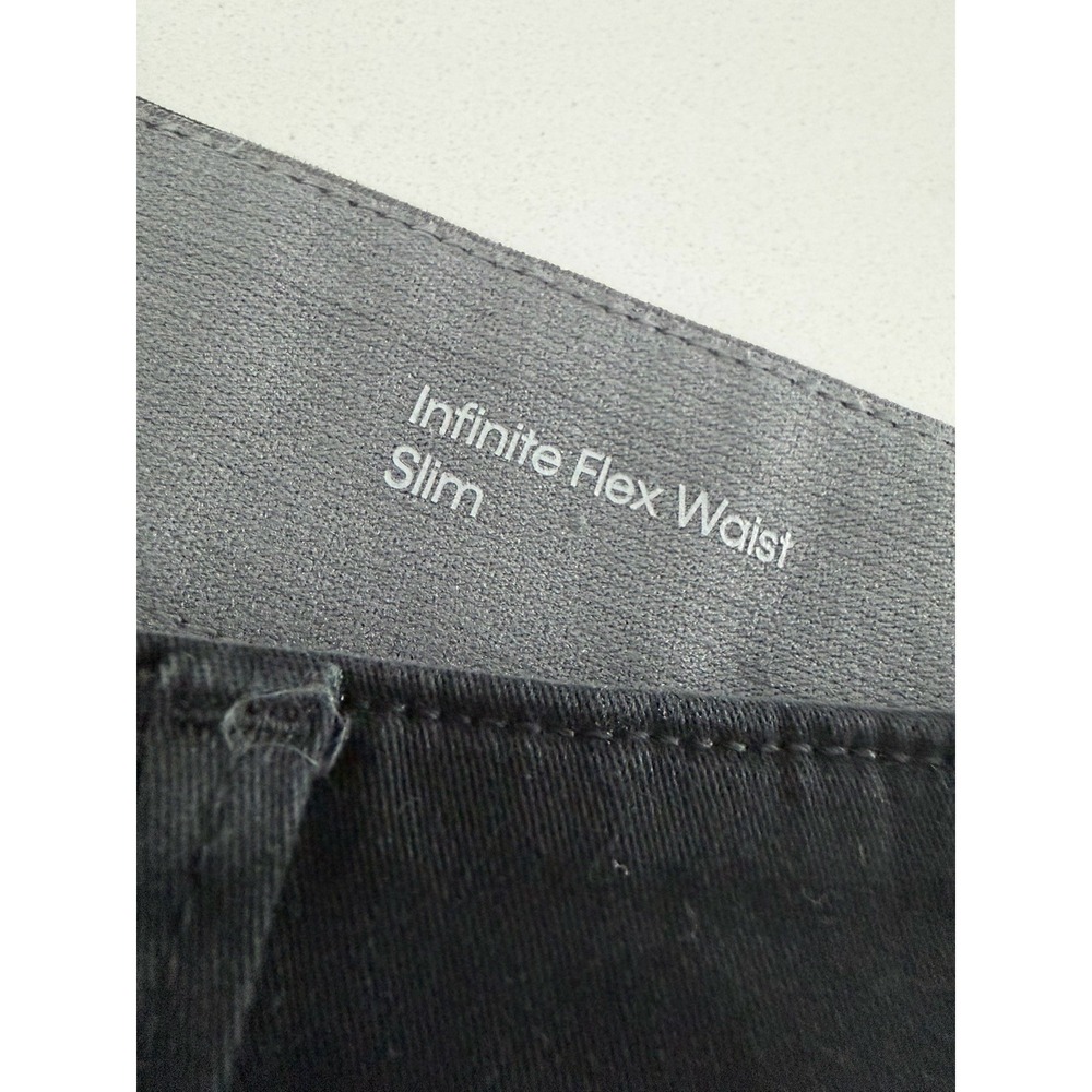Calvin Klein Pants Mens 36x30 Black Stone Wash Slim Fit Stretch Chino Slacks - Picture 5 of 8